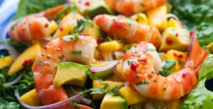 Salade crevettes avocat